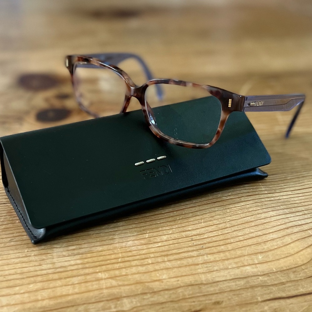 Fendi Tortoise Shell Frames W/Case - image 2